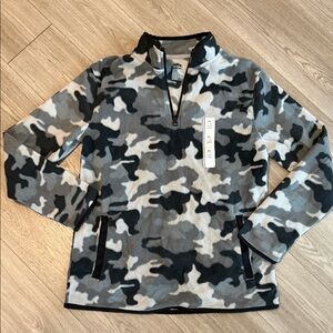 Camouflage Quarter-Zip Pullover